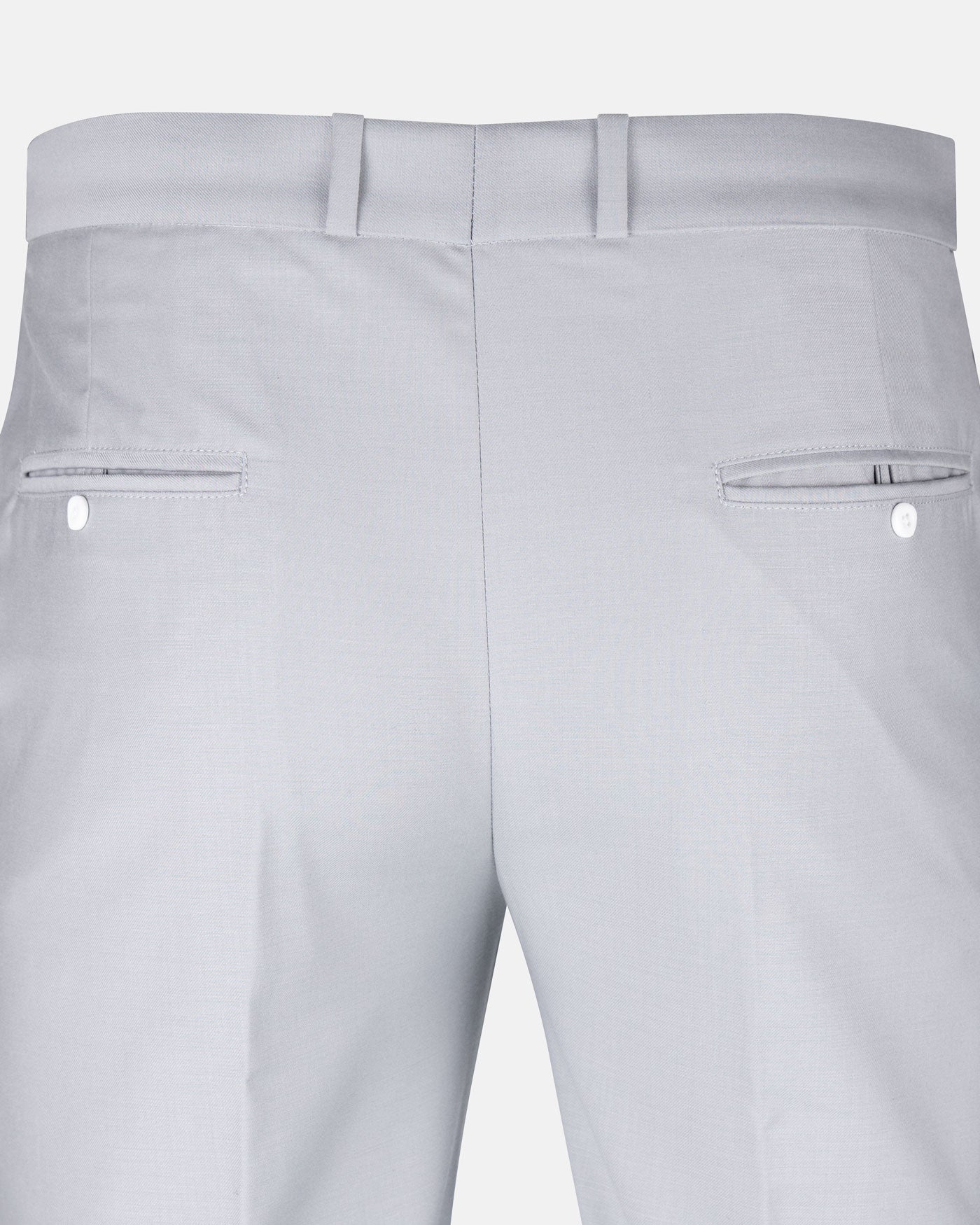 Crestline Mist Grey Normal Fit Cotton Pant - John Ellies