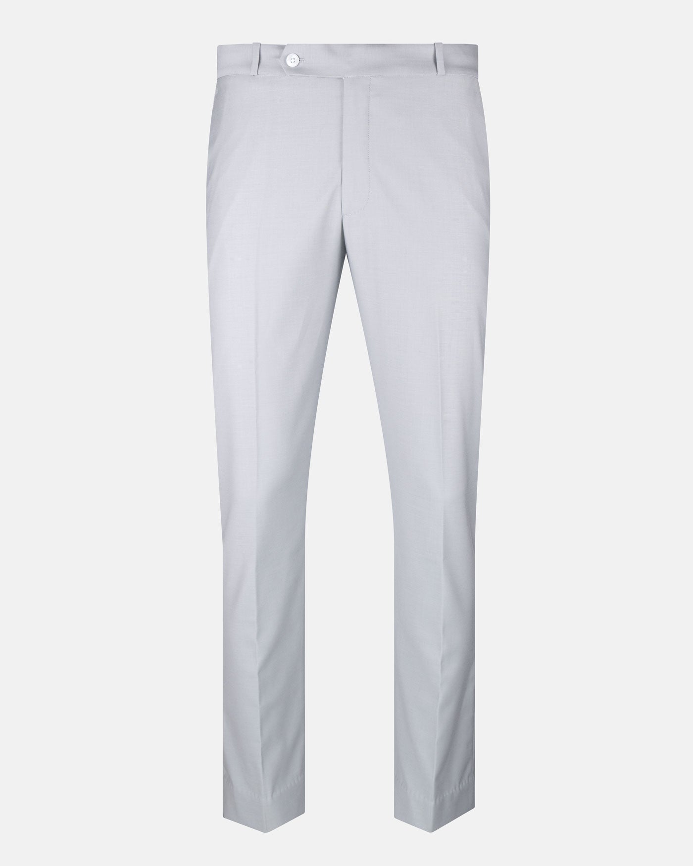 Crestline Mist Grey Normal Fit Cotton Pant - John Ellies