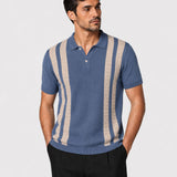 Sailros Grey Cotton Polo T-Shirt