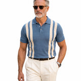 Sailros Grey Cotton Polo T-Shirt