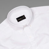 White With White Button Down Cotton Shirt