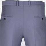 Crestline Cool Grey Normal Fit Cotton Pant - John Ellies