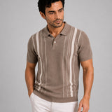 Sailros Almond Cotton Polo T-Shirt