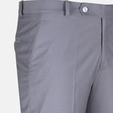 Crestline Concrete Silver Normal Fit Cotton Pant - John Ellies