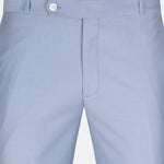 Crestline Ice Blue Normal Fit Cotton Pant - John Ellies