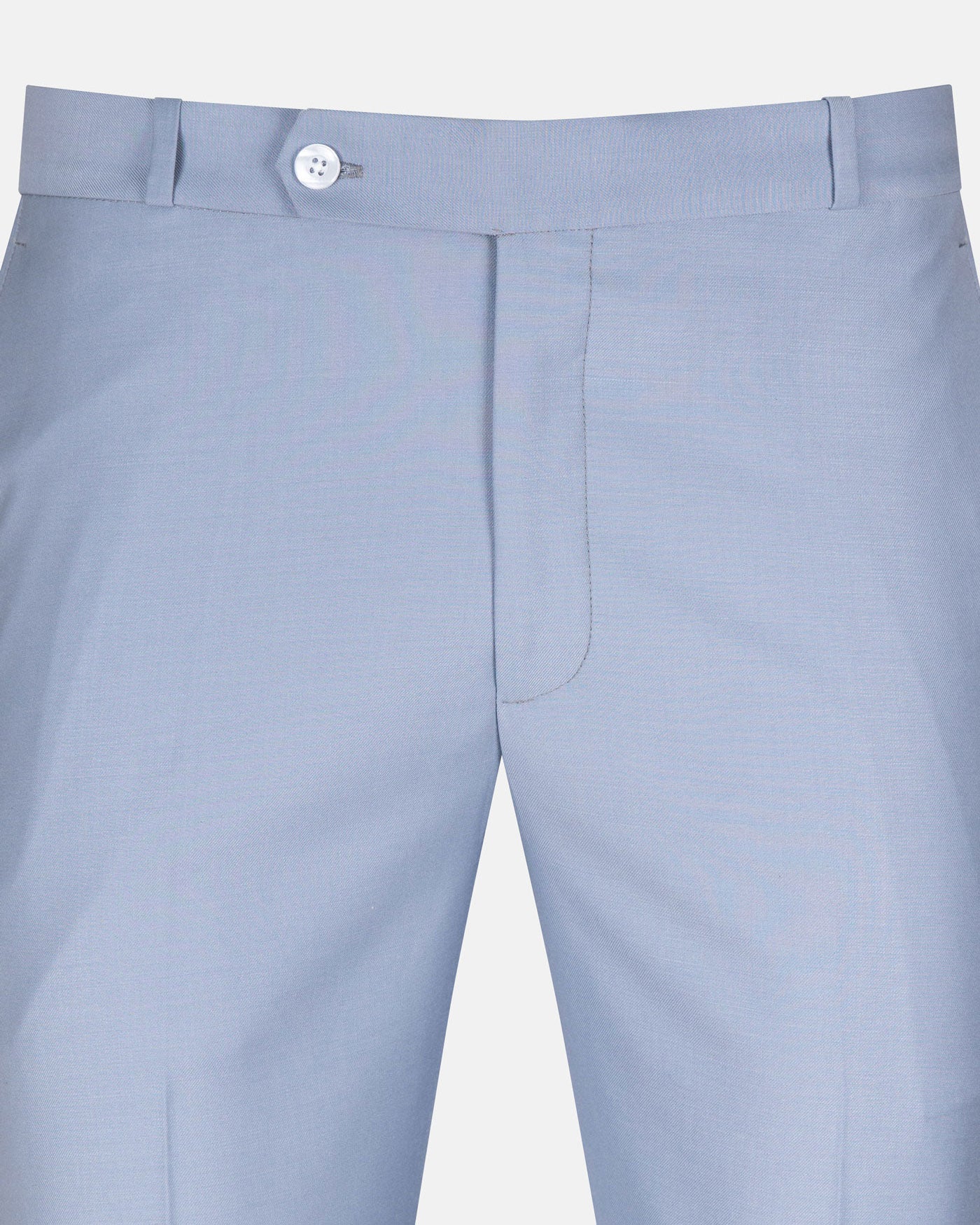 Crestline Ice Blue Normal Fit Cotton Pant - John Ellies