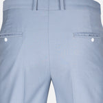 Crestline Ice Blue Normal Fit Cotton Pant - John Ellies