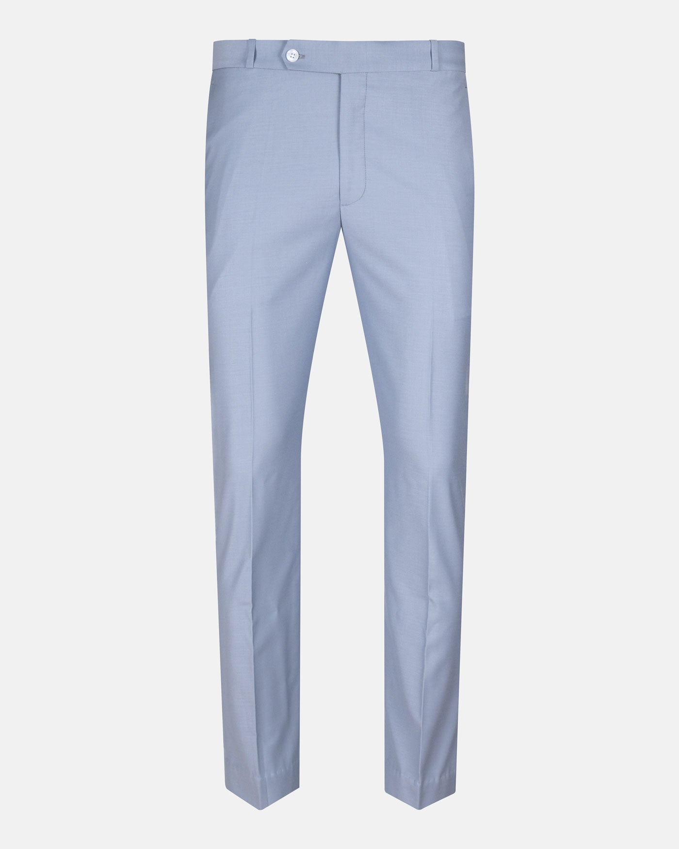 Crestline Ice Blue Normal Fit Cotton Pant - John Ellies