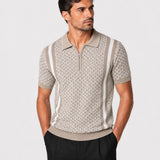 Sailros Cream Cotton Polo T-Shirt