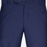 Crestline Navy Blue Normal Fit Cotton Pant - John Ellies