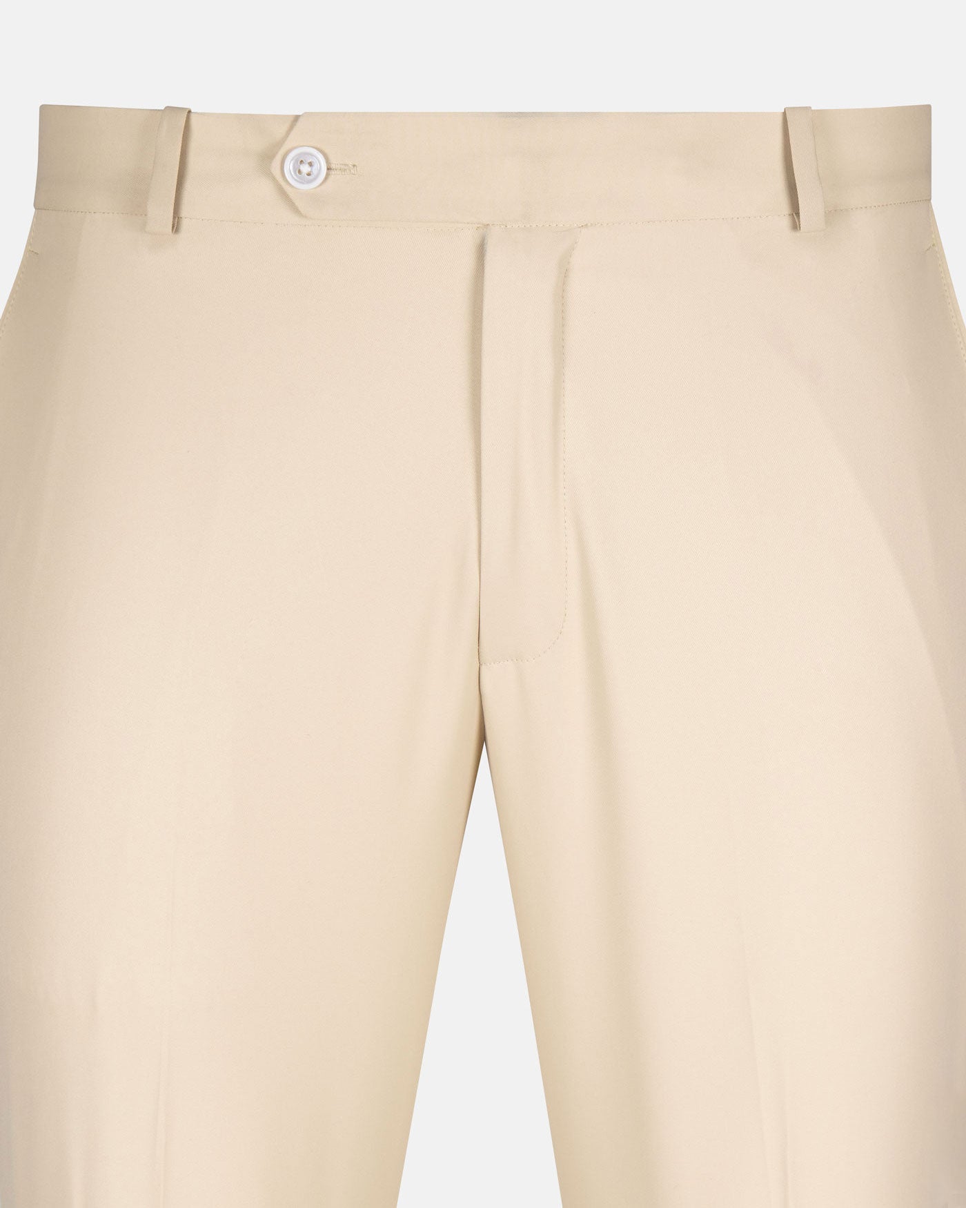 Exquisite Cream Cotton Formal Pant - John Ellies