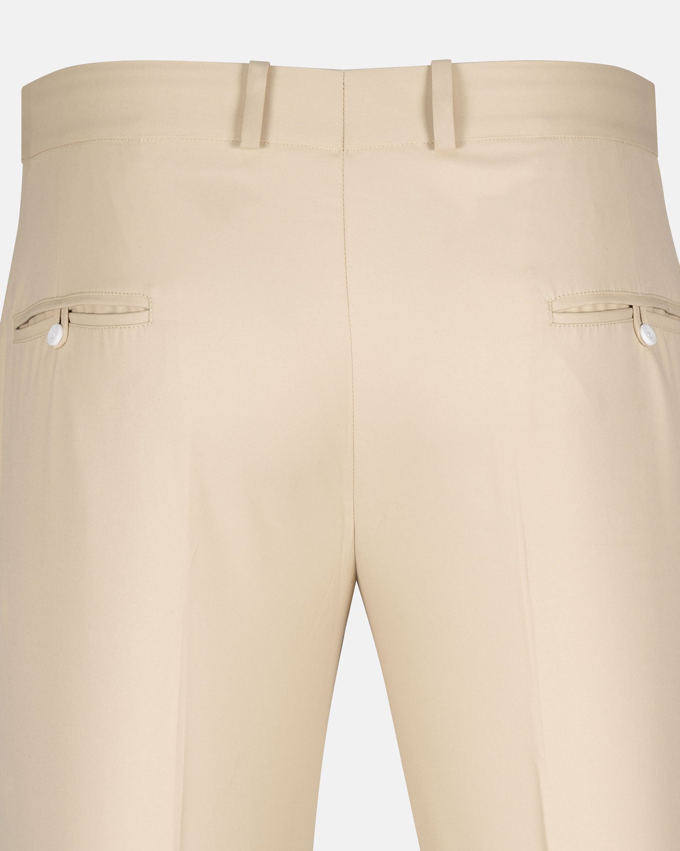 Exquisite Cream Cotton Formal Pant - John Ellies