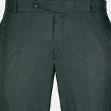 Exquisite Dark Green Cotton Formal Pant - John Ellies