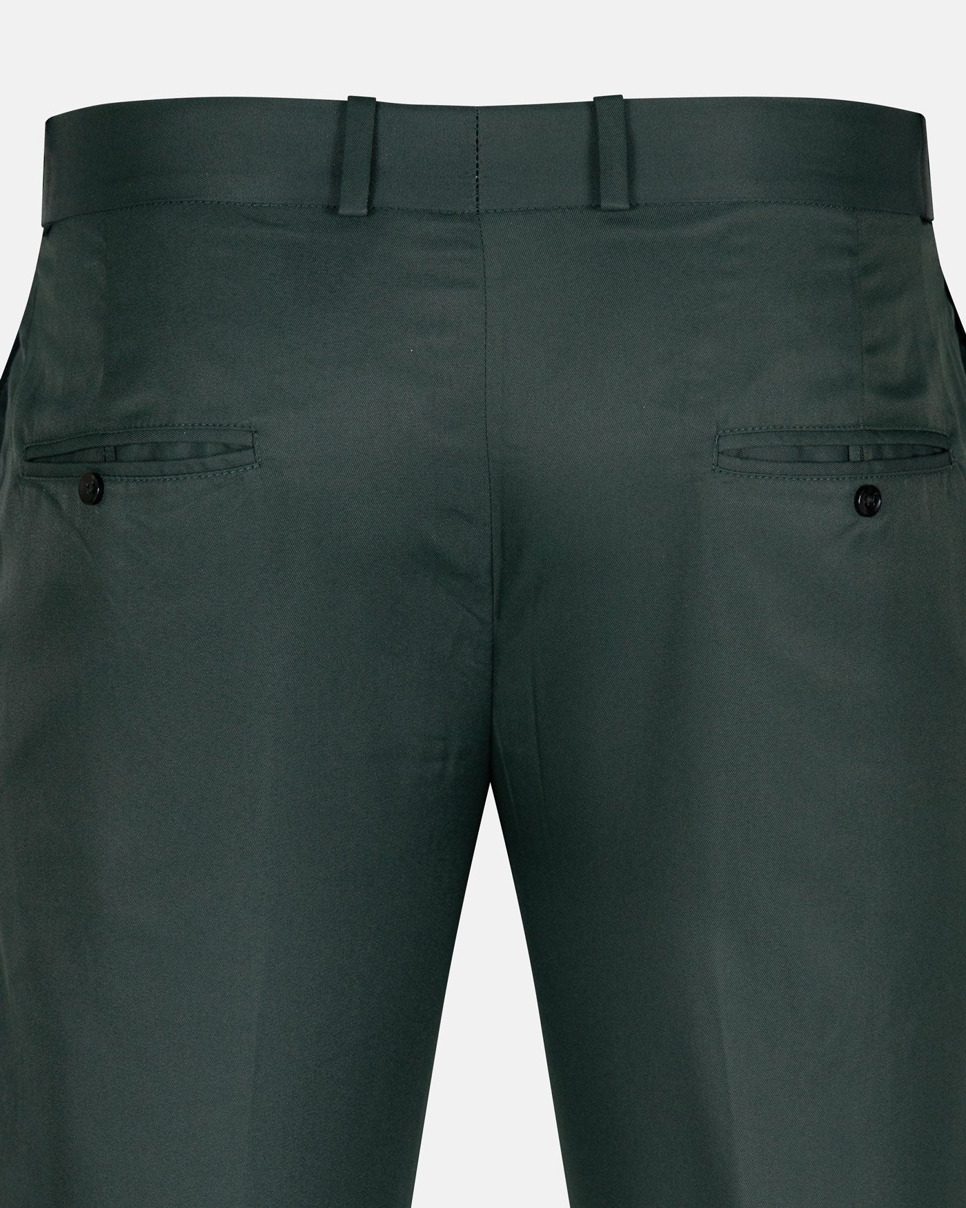 Exquisite Dark Green Cotton Formal Pant - John Ellies