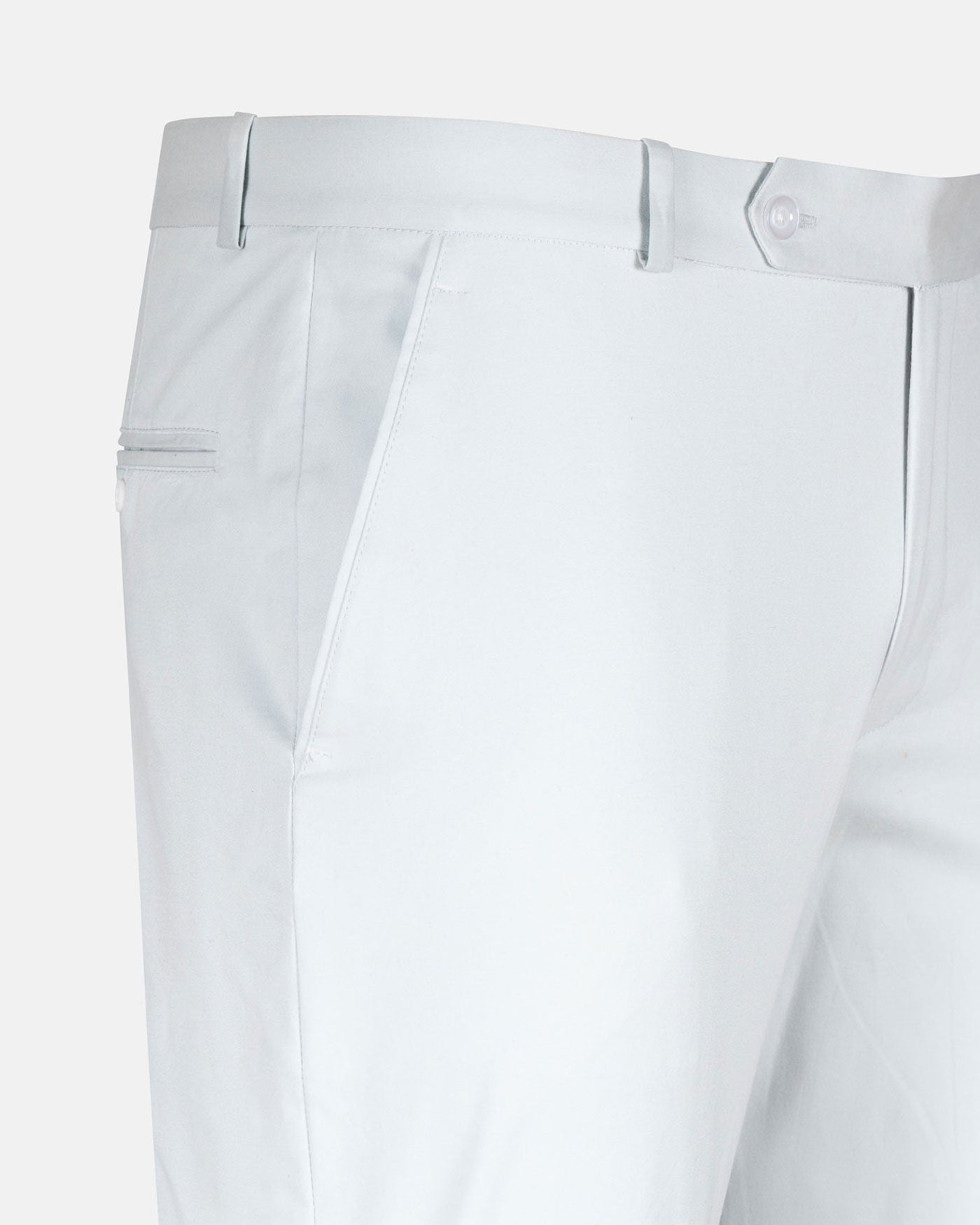 Elevate Ghost Silver Cotton Chino Pant - John Ellies