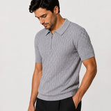 Modro Silver Cotton Polo T-Shirt