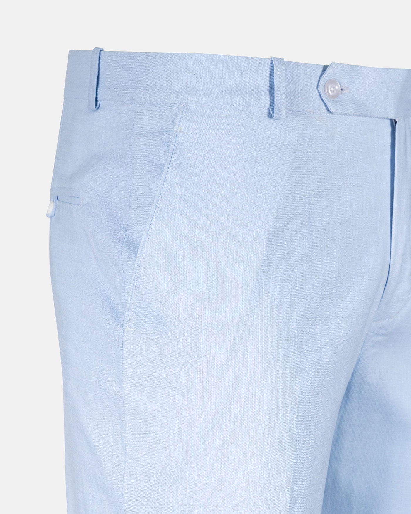 Sky Blue Luxurious Linen Pant - John Ellies