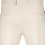 Cream Luxurious Linen Pant - John Ellies