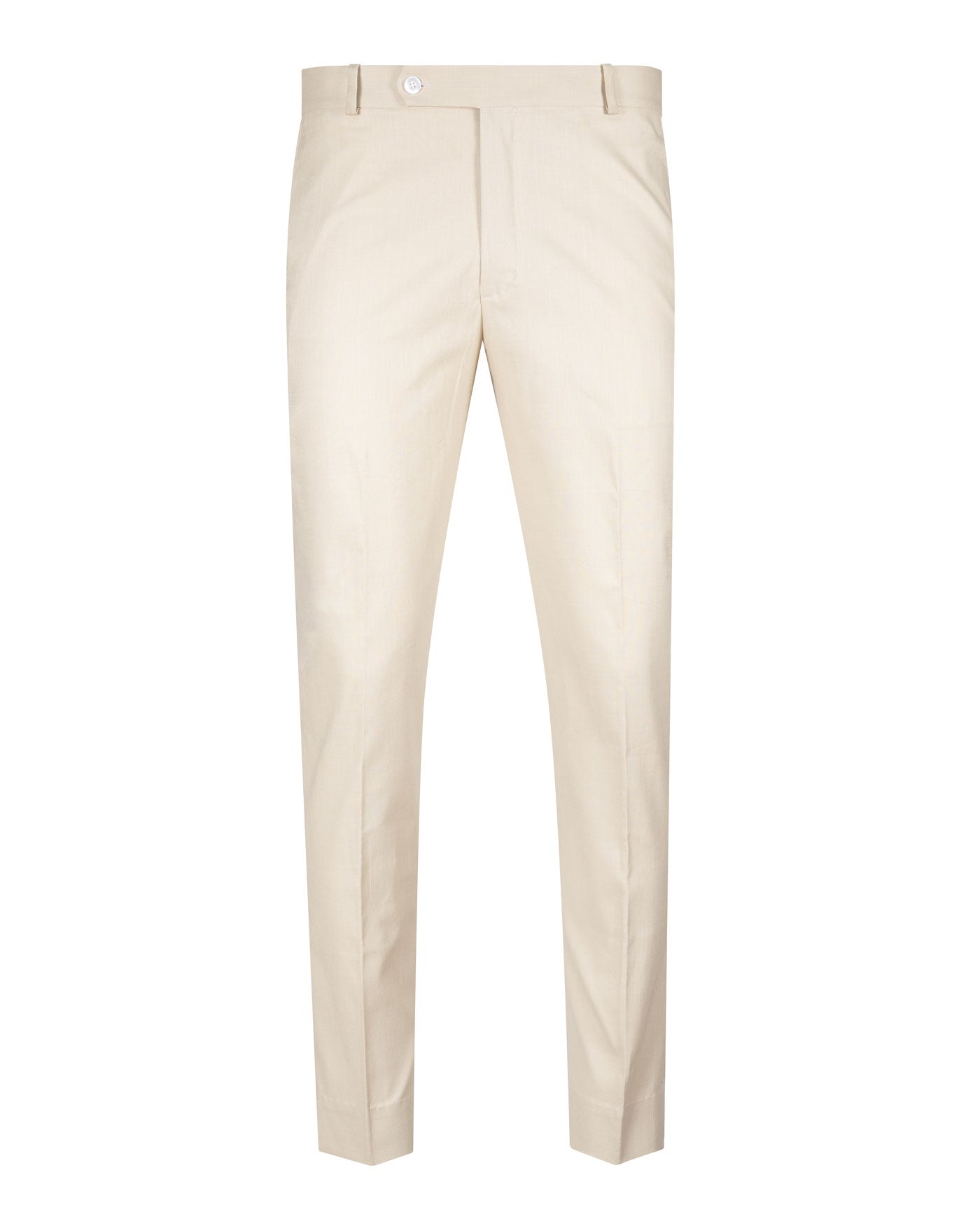 Cream Luxurious Linen Pant - John Ellies