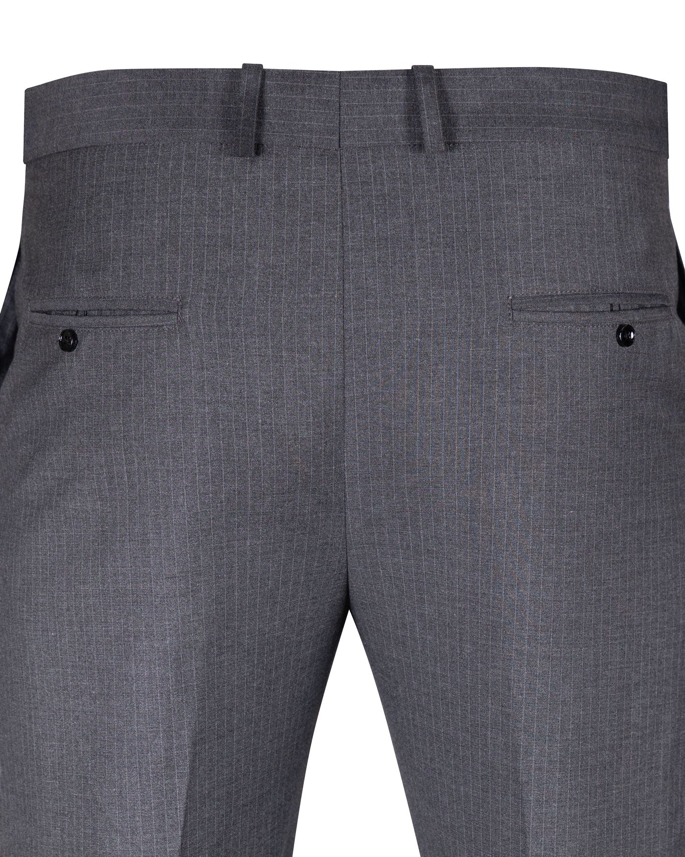 Epsilon Dark Grey Stripe Formal Pant - John Ellies