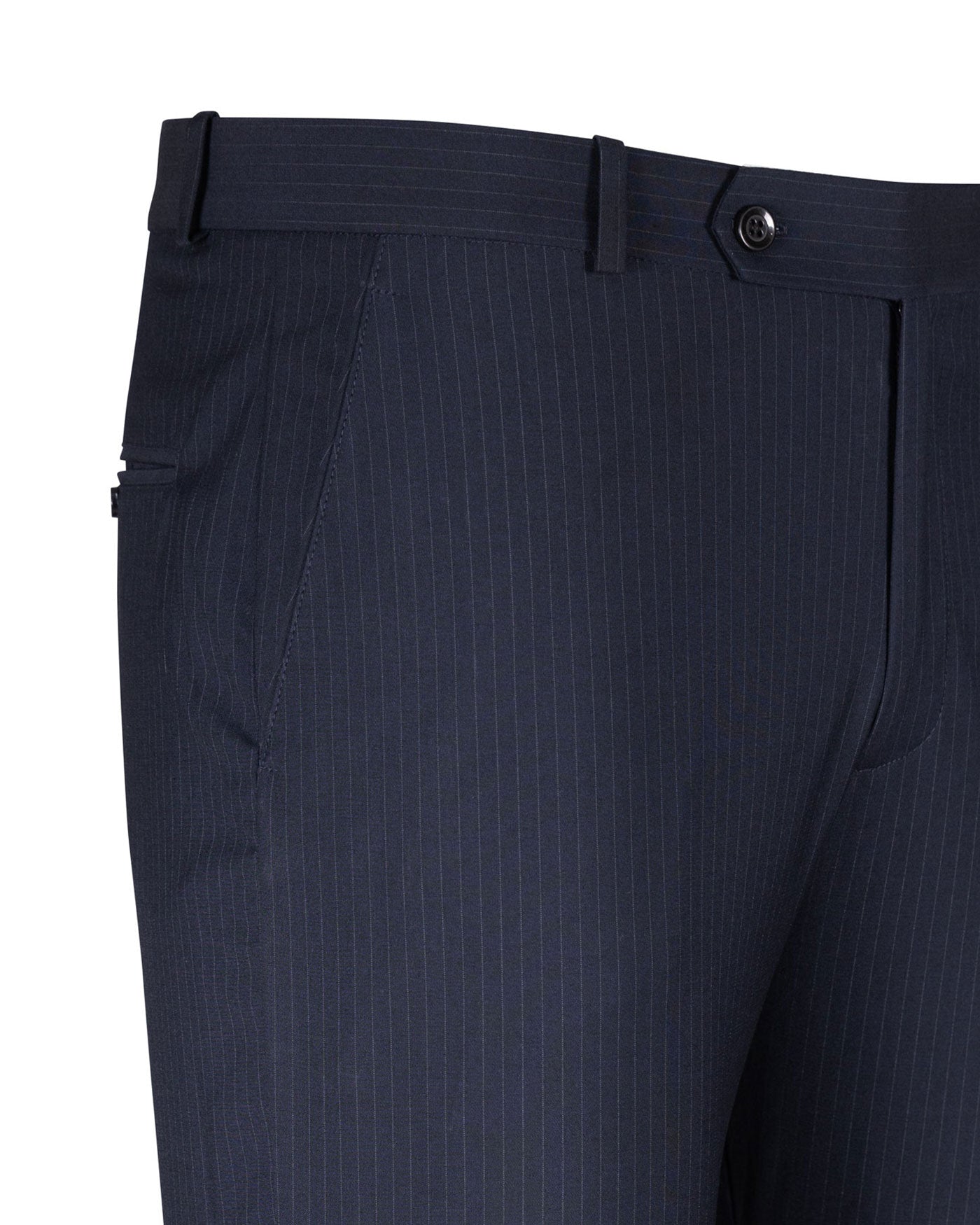 Epsilon Navy Blue Stripe Formal Pant - John Ellies