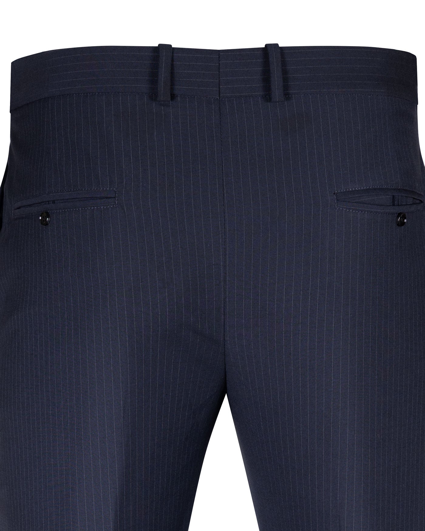 Epsilon Navy Blue Stripe Formal Pant - John Ellies