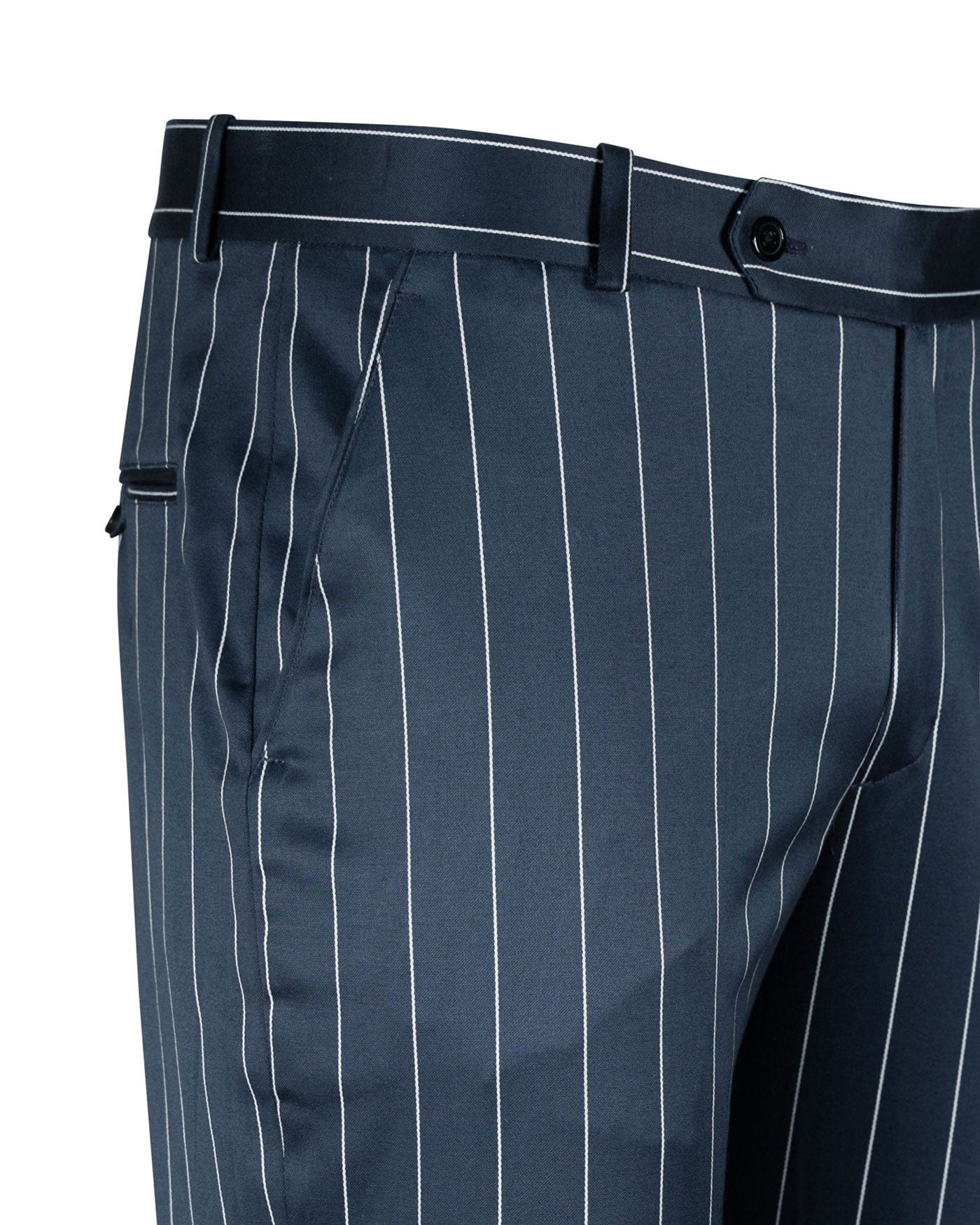 Epsilon Midnight Green Stripe Formal Pant - John Ellies