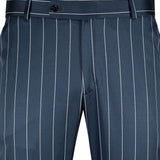 Epsilon Midnight Green Stripe Formal Pant - John Ellies