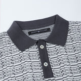 Lustra Grey Cotton Polo T-Shirt