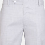 Cottsio Silver Checked Formal Cotton Pant - John Ellies