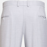 Cottsio Silver Checked Formal Cotton Pant - John Ellies