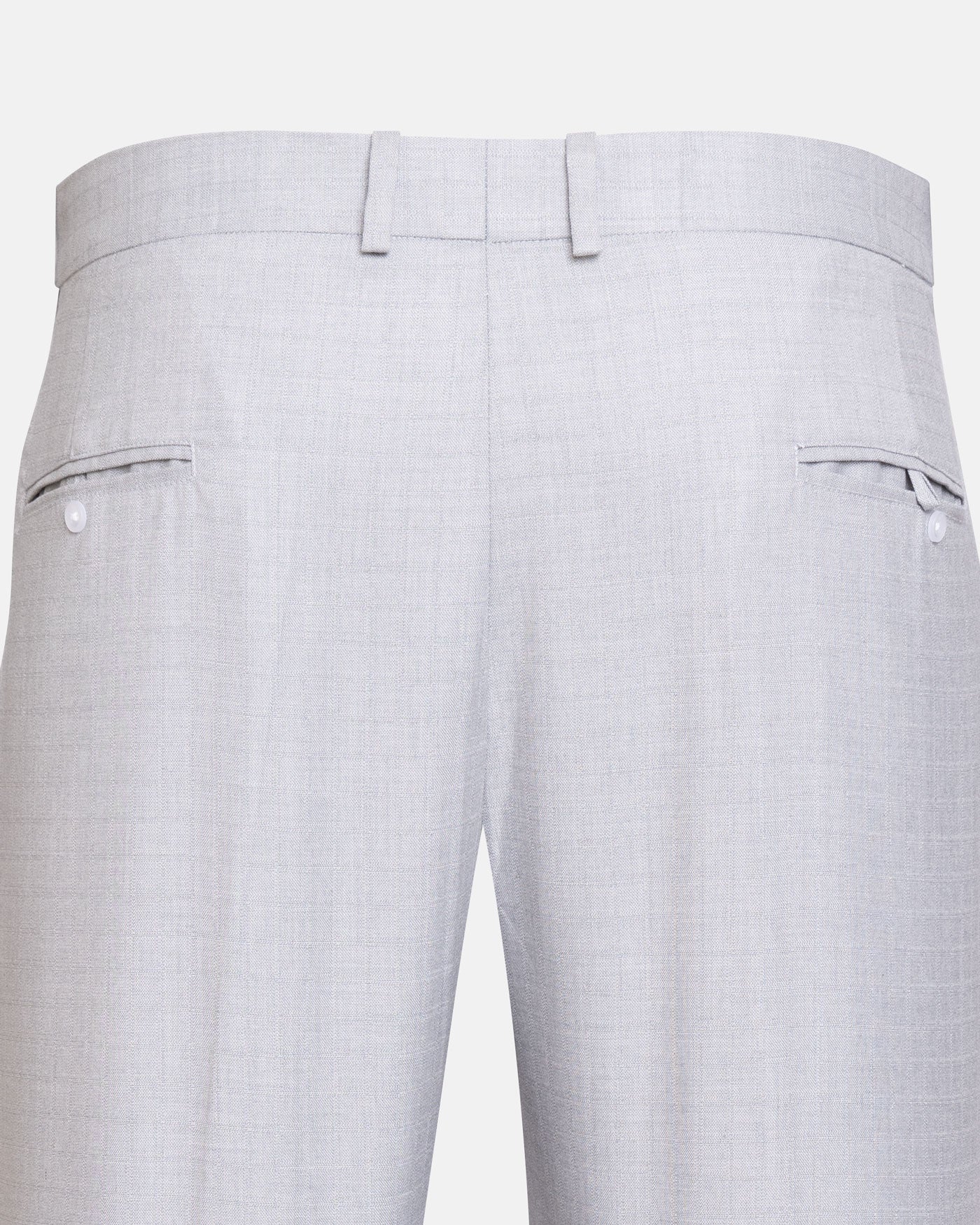 Cottsio Silver Checked Formal Cotton Pant - John Ellies