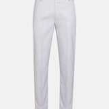 Cottsio Silver Checked Formal Cotton Pant - John Ellies