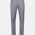 Cottsio Grey Checked Formal Cotton Pant - John Ellies