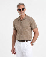 Zenyro Brown Cotton Polo T-Shirt
