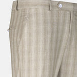 Caldris Yellow Checked Formal Cotton Pant - John Ellies