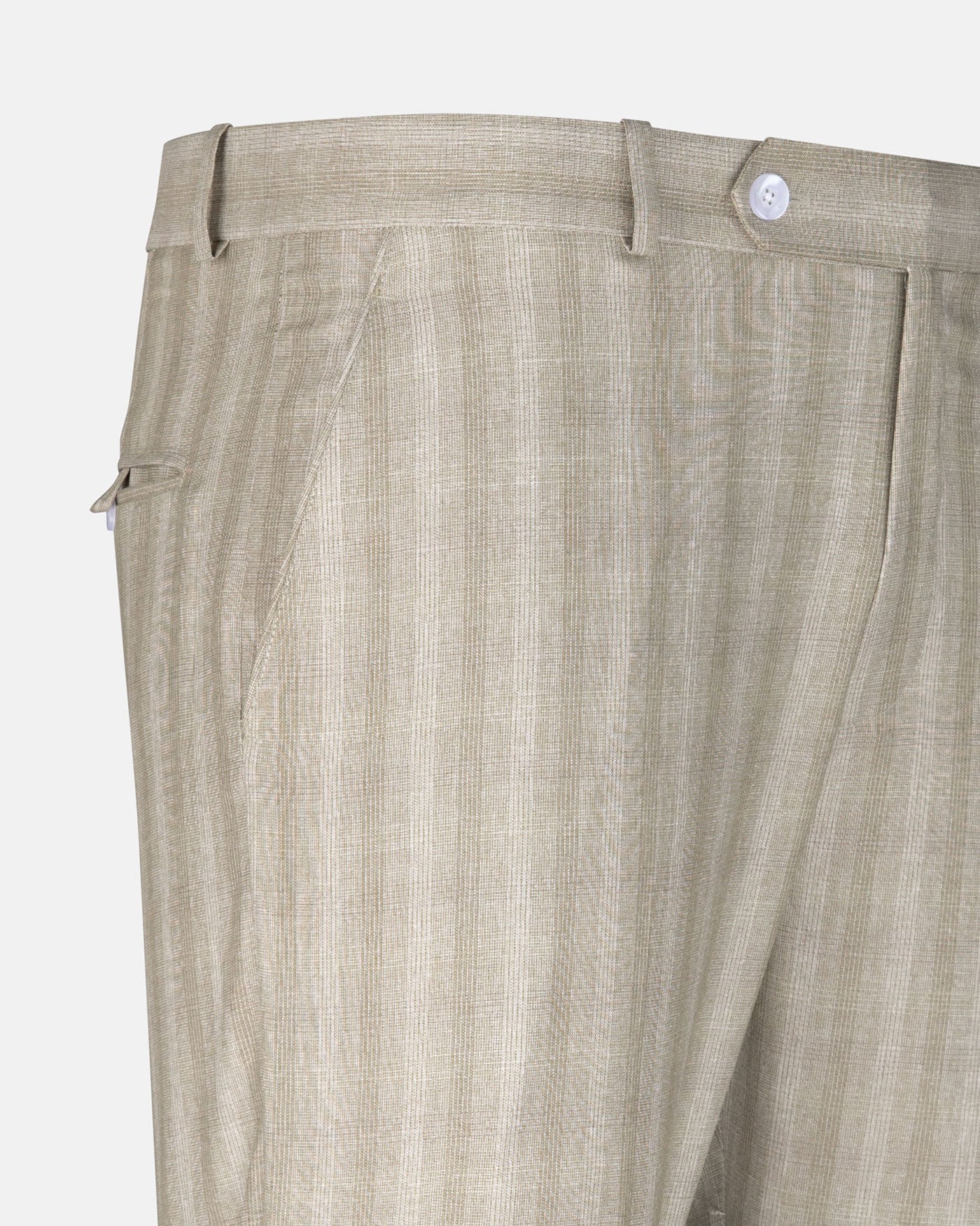 Caldris Yellow Checked Formal Cotton Pant - John Ellies