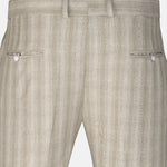 Caldris Yellow Checked Formal Cotton Pant - John Ellies