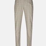 Caldris Yellow Checked Formal Cotton Pant - John Ellies