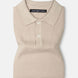 Emereld Cream Cotton Polo T-Shirt - John Ellies