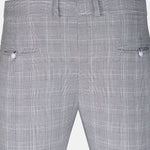 Caldris Black Checked Formal Cotton Pant - John Ellies