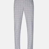 Caldris Black Checked Formal Cotton Pant - John Ellies