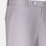 Caldris Silver Checked Formal Cotton Pant - John Ellies