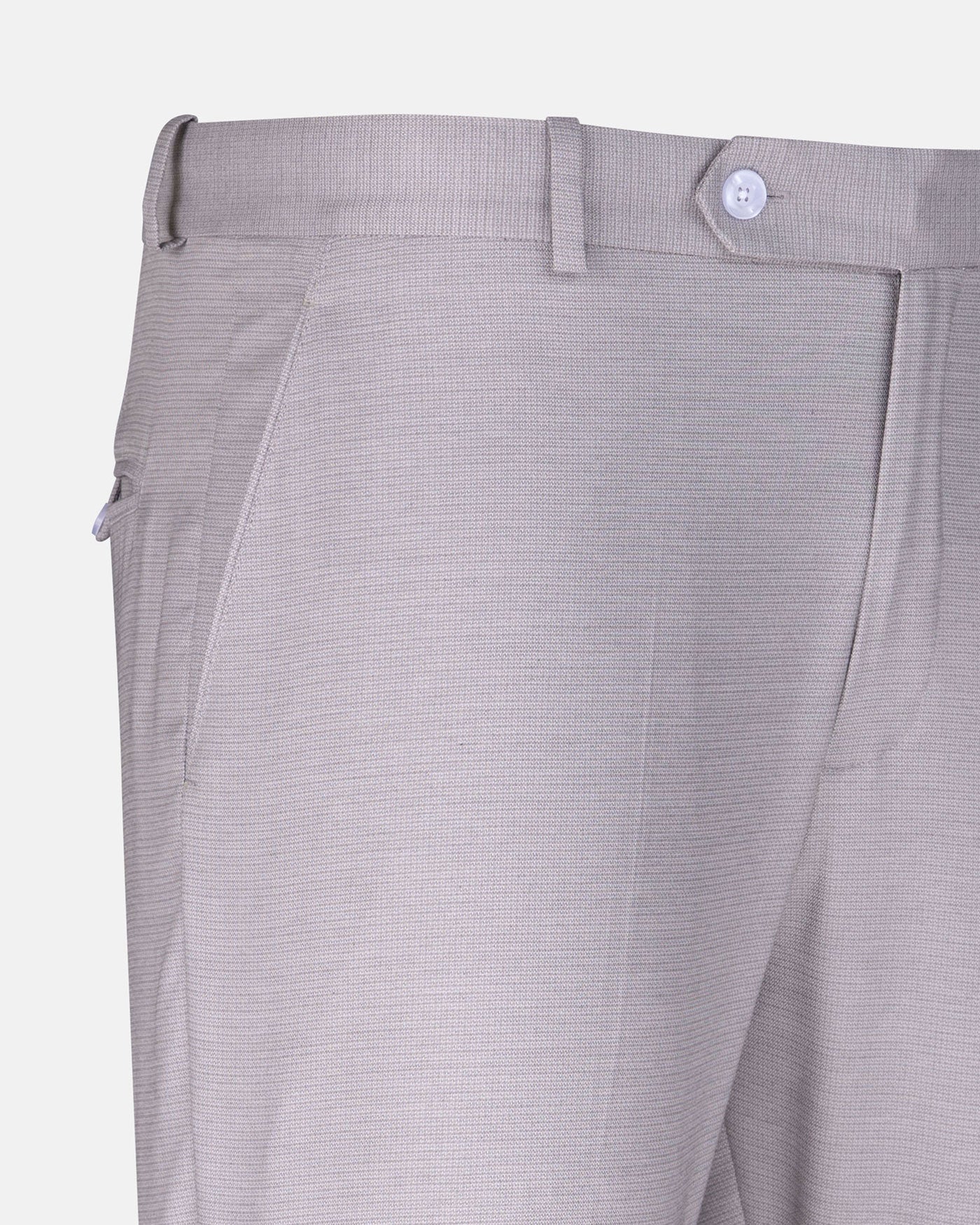 Caldris Silver Checked Formal Cotton Pant - John Ellies