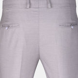 Caldris Silver Checked Formal Cotton Pant - John Ellies