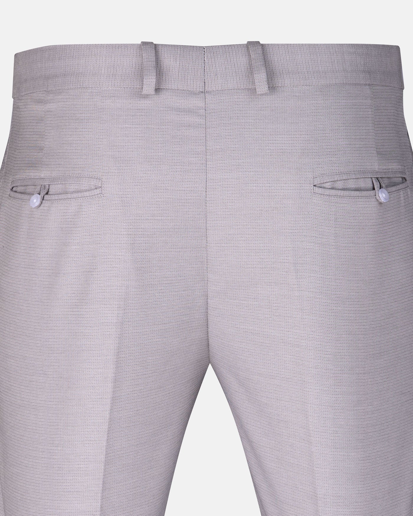 Caldris Silver Checked Formal Cotton Pant - John Ellies