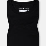 Trion Black Cotton Plain T-Shirt