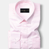 Montor Pink Premium Satin Men's Shirt