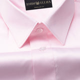 Montor Pink Premium Satin Men's Shirt