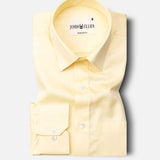 Neutro Macaroon Yellow Plain Cotton Formal Shirt